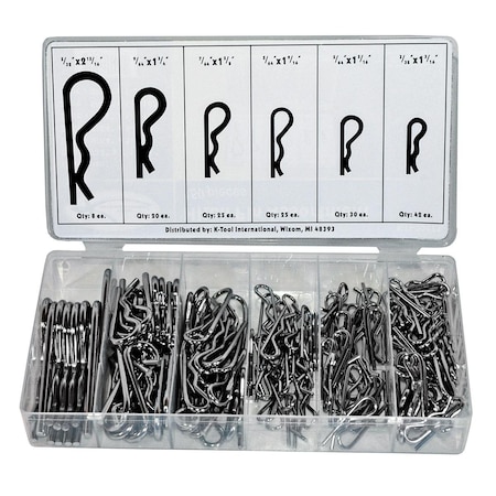 K-Tool International Hitch Pin Assortment Kit, 150 Piece KTI00071